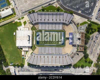 Vista aerea dello stadio del riso a Houston, Texas Foto Stock