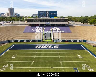 Vista aerea dello stadio del riso a Houston, Texas Foto Stock