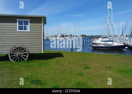 Isola di Fehmarn, presso il porto turistico Foto Stock