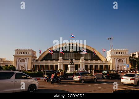 Stazione di Hua Lamphong a Bangkok Thailandia Foto Stock