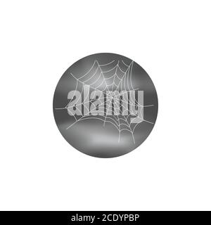 spider web halloween su sfondo trasparente Illustrazione Vettoriale