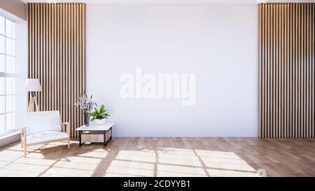 Un piccolo divano nel , con luce che splende dalla window.3D rendering Foto Stock