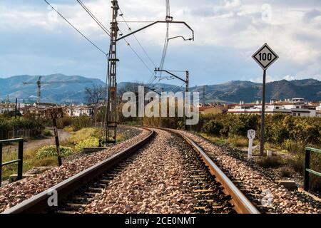 fotografia in treno di alta qualità Foto Stock