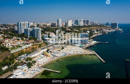 Panorama aereo di mare costa di Odessa Ucraina Foto Stock