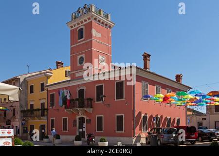 Municipio, Cittanova, Istria, Croazia Foto Stock