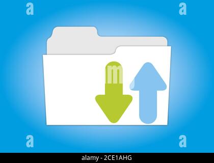 Cartella di download Foto Stock