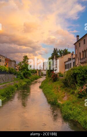 Meraviglioso tramonto a Padova Foto Stock