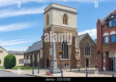 St Michael & All Angels Parish Church, High Street, Shefford, Bedfordshire, Inghilterra, Regno Unito Foto Stock