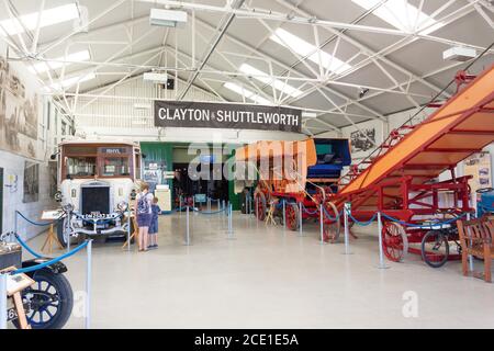 Mostre sul patrimonio industriale a Suttleworth Collection, Suttleworth Estate, Old Warden, Bedfordshire, Inghilterra, Regno Unito Foto Stock