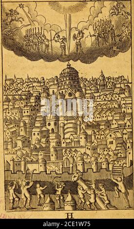 . Le strane e prodigiose religioni, i costumi e le maniere delle nazioni varie ... . – un elisore dalle mani del sedimento, cominciò di nuovo ad affailthg Romani che erano andati alle mura, con muchforce, che molti di loro volarono, i rifordati che mettevano in fuga, e i Giudei seguirono il Chace almoftto yffilona. Poi gli ebrei derubarono e offussero i Romani, chiamandoli furfli-Water Souldiers, uomini di nessuna esperienza, e Innocent Fools che non colpì mai i treni di Warbefore • aggrappando i loro bersagli, e {infornando theirSwords contro di loro in Mockage. I capitani romani temono le cose di Thefe, Foto Stock