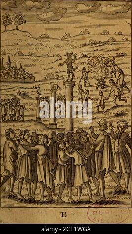 . Le strane e prodigiose religioni, i costumi e le maniere delle nazioni varie ... . TheMammr c:f die^AntLcnt ViiyinzarLj. KeltgionSyCultoms^ e manners. 11 gli uomini espiano il loro dolore con vernice nera e Yellingsper ventiquattro ore. Nessuno bur il re e Prieftmad entrano thefe Houfes, dove le immagini di Devilsand i loro re sono conservati. Inftead di faying Grace acMeat, che fling la punta di £ril nel fuoco 5 e quand'essi appeafe una tempesta, che confict tabacco in thewater: A volte fanno i bambini al De-vil. XVIIL in Hifpaniola adorarono il Sole e la Luna, che essi fay, a f Foto Stock