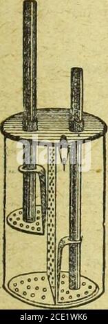 . Allevatore e allevatore lars in . SUTTONS FARMERS YEAR-manuale BOOKe GRAZIERS per il 1919. Post-free su applicazione cm THE KINGS SEEDSMEN, LETTURA. BURRO CHURNS PER FARE BUTTERIN QUATTRO MINUTI. IL RAPIDO cambio del burro è abbastanza nuovo design, ed è stato fatto con il punto di vista di combinare velocità ed efficienza. Per utilizzare le maniglie o gli stantuffi sono semplicemente workedup e giù alternativamente, aud la crema è stata forzata da dischi forati attraverso una partizione perfor-ata al centro del contenitore. L'agitazione della crema è così rapida e continua che il burro è separato fromthe burro-latte molto rapidamente Foto Stock