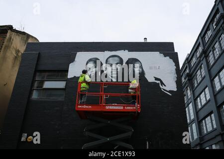 Londra, Regno Unito. 30 agosto 2020. Street Art London, Shoreditch, Brick Lane. Credito: Waldemar Sikora Foto Stock