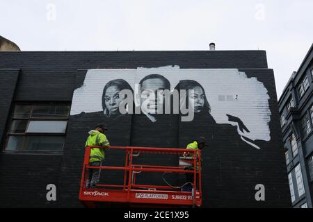 Londra, Regno Unito. 30 agosto 2020. Street Art London, Shoreditch, Brick Lane. Credito: Waldemar Sikora Foto Stock