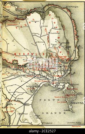 . Italia: manuale per i viaggiatori. Terza parte, Italia meridionale e Sicilia . G-eoeEsph-JLostaSt von. Wagner & Debes, Lipsia. PT«mmirione Foto Stock