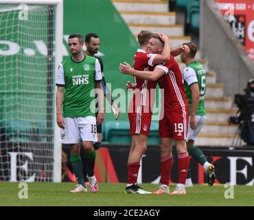 Edimburgo, Scozia, Regno Unito. 30 agosto 20.Easter Road Stadium Edimburgo. Scotland.UK Hibernian vs Aberdeen Scottish Premiership match . Credit: eric mcowat/Alamy Live News Foto Stock