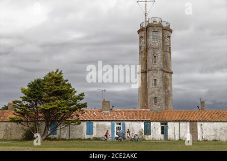 Isola di Aix, Francia. 25 Agosto 2020. Vista generale del vecchio semaforo di Ile d'Aix in Charente-Maritime, Francia. Foto Stock