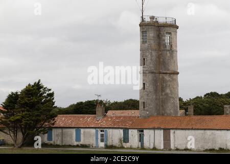 Isola di Aix, Francia. 25 Agosto 2020. Vista generale del vecchio semaforo di Ile d'Aix in Charente-Maritime, Francia. Foto Stock