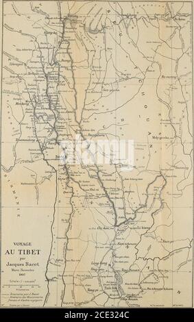 . Dans les marches Tibetaines autour du Dokerla novembre 1906-gennaio 1908 . PARIS TIPOGRAPHIE PLON-NOURRIT ET CieRue Garancière, 8 Foto Stock