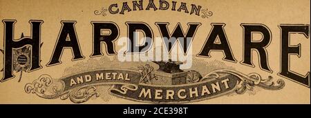 . Merchandising hardware 1895 . VOL. VII. TORONTO E MONTREAL, 15 GIUGNO 1895. N. 24. MAGNOLIA METAL Foto Stock