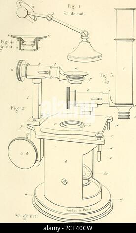 . Du microscope et des injection : dans leurs Applications à l'anatomie et à la patologie, suivi d'une classification des sciences fondamentales, de celle de la biologie et de l'anatomie en particulier . CmipTiet. ^/5. Or. n lackcpLaiicp del, GTiioTiet se. PL.UI. Foto Stock