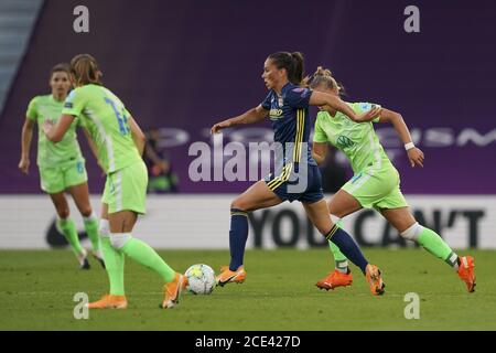 San Sebastian, Spagna. 30 agosto 2020. In azione durante la partita di calcio della UEFA Women's Champions League (finale) tra VfL Wolfsburg e Olympique Lyonnais. Daniela Porcelli/SPP Credit: SPP Sport Press Photo. /Alamy Live News Foto Stock