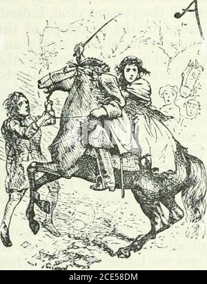 . Lavori completi. Con illus. Dall'autore e note introduttive che raccontano la storia delle varie opere di Horace E. Scudder . ADER I PERSONAGGI PRINCIPALI DI QUESTA NARRAZIONE. T quel periodo famoso del suo-toring, quando il diciassettesimo secolo (dopo un accordo ofliting, re-uccisione, re-forming, repubblicanizing, restoring, re-writing, sermon-writing, Oliver-Cromwelliziug, Stu-artizing, e Orangizing, tobe sicuro) era affondato in itsgrave, dando posto a MR Foto Stock