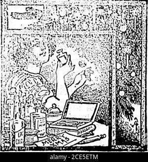 . Colonista quotidiano (1900-12-28) . Per la festa», rtm»- sono l'orgoglio o i nostri acquirenti. CRO-wnPei.-Xumerr Co. Atkinson. Bourcola & Cle, Piver, Gelle Freres, COA&gt;Lray, Plassard, Boger e Oalet. Flnand e Seely, hanno allcontrlbnted per rendere onr negozio attractiveto lovera di profumo di legno. CYRUS H. BOWES, OTAEMLST. Telepbone 425. OS Government St. Vicino a Yates Street. Diamond-Set Gold Wntches: Catene in oro. Somethlni: DinntT]u3t a hriud. Chiamare e vedere. Rine work: Is onr Bpedaltr Btrona DOint, andeverythlnic enttnsted to ns is Kuar-anteed. Twentr years* expwlenee-in hand-ilnx watches of tbe blKhe Foto Stock