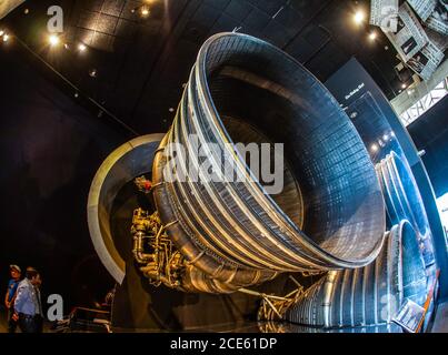 Immagine del motore a razzo Foto Stock