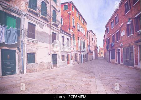 Venezia in effetto colore sbiadito. Foto Stock