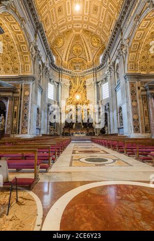 Basilica di San Pietro a Roma Foto Stock