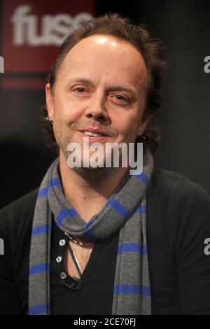 Manhattan, Stati Uniti d'America. 15 gennaio 2007. NEW YORK - GENNAIO 14: Rock & Roll Hall of Fame Inductee, Lars Ulrich of metallica partecipa all'annuncio inductee Rock & Roll Hall of Fame 2009 al Fuse Studios il 14 gennaio 2009 a New York City. Persone: Lars Ulrich Credit: Storms Media Group/Alamy Live News Foto Stock