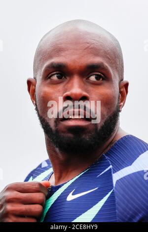 Utrecht, Paesi Bassi. 30 agosto 2020. UTRECHT, 30-08-2020, Atletiekbaan Nieuw Maarschalkerweerd, Churandy Martina durante il giorno 2 della pista olandese all'aperto e campionati di campo. Credito: Pro Shots/Alamy Live News Foto Stock