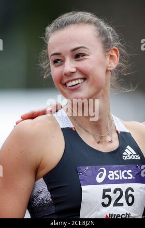 Utrecht, Paesi Bassi. 30 agosto 2020. UTRECHT, 30-08-2020, Atletiekbaan Nieuw Maarschalkerweerd, Nadine Visser durante il secondo giorno dei campionati olandesi di pista e campo. Credito: Pro Shots/Alamy Live News Foto Stock