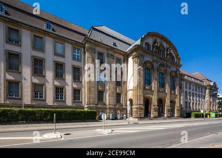 D-Moenchengladbach, Niers, basso Reno, Renania, Nord Reno-Westfalia, NRW, Land Court Moenchengladbach e locale palazzo di corte Moenchengladbach, tribunale, storico, art nouveau Foto Stock