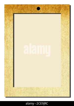 Cornice decorativa su sfondo bianco Foto Stock