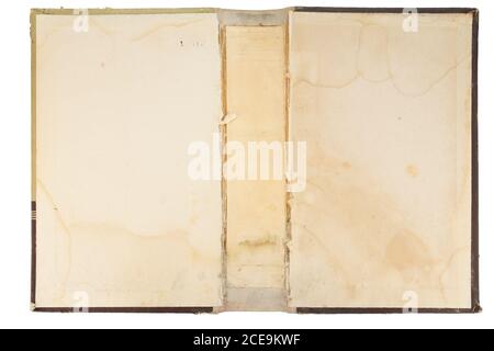 Copertina del vecchio libro Foto Stock