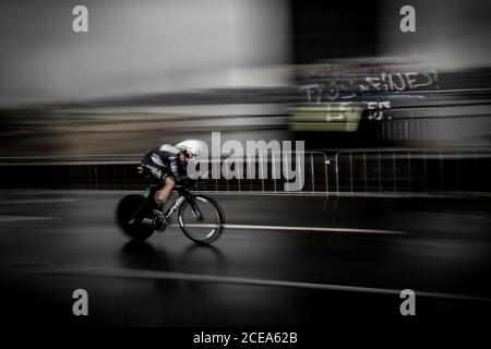 1 luglio 2017, Düsseldorf, Germania; Ciclismo, Tour de France, 1° tappa; Bernhard Eisel Foto Stock