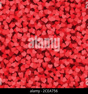 Coriandoli del cuore. Felice valentines giorno sfondo Illustrazione Vettoriale
