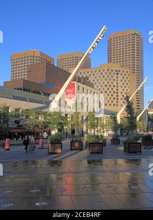 Canada, Quebec, Montreal, Quartier des Spectacles, Foto Stock