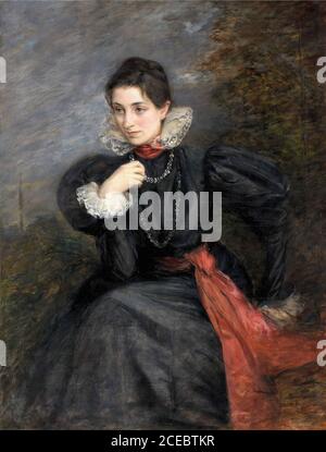 Blanche Jacques Emile - Ritratto De Femme 2 - Francese Scuola - 19 ° secolo Foto Stock