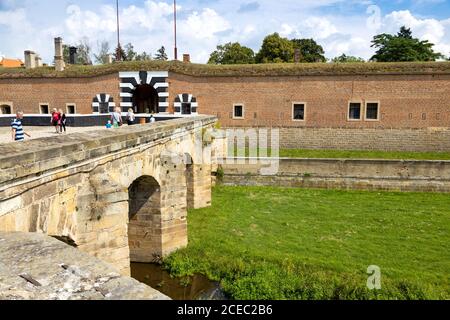 Mala pevnost, Pamatnik narodniho utrpene, Terezin, Ceska republika / piccola fortezza, memoria della sofferenza nazionale, Terezin, Repubblica Ceca Foto Stock