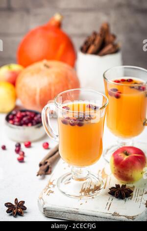 Punch di zucca piccante Foto Stock