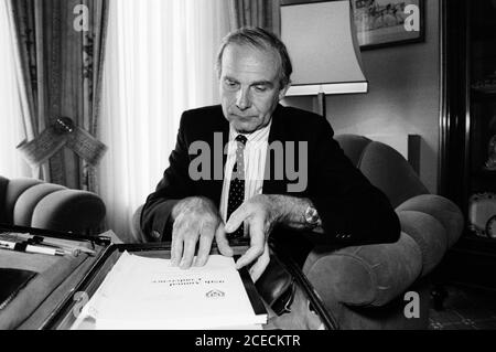 David Hart, Segretario Generale dell'Associazione Nazionale degli insegnanti di Capo alla loro conferenza a Bournemouth, Dorset. 26 maggio 1992. Foto: Neil Turner Foto Stock