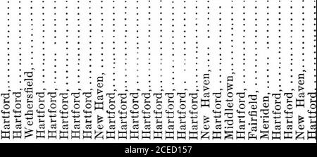 . Documenti storici e note : genesi e sviluppo della Società storica del Connecticut e delle istituzioni associate nel Wadsworth Athenæum. O.a a c8 2 r ^S S JX&gt;o 5-^ - - - - 03 (U 03 J CD ^ a) o-a .3 -3 S C3 cj ^*. * »; % o OT M S o O.S « i» CD ^ (B a3 °.2. o p * * K 2o » 3 t: EnLh 3 o S ?» £? . £ o b CO MS 2-S -J ^ &S-? 2g3 3 * « » h^s 3 3 WW* ojvi  &gt; S ; ? 03 cs tr3 3 3 MCQcq* * ? o 3 5 r^ 3 o &gt;-; f- ^ - - -3 &lt; S?3 3 S ^;3 fqpqoQO RS.a o-e- ^^ T. a g-.s w a ft p ^ ri ^ ^C3 cs ^ J ^ OOOOOQ* * 102 SOCIETÀ STORICA DEL CONNECTICUT. CO C5 CD OCO CD £- GOGO 00 GO Foto Stock