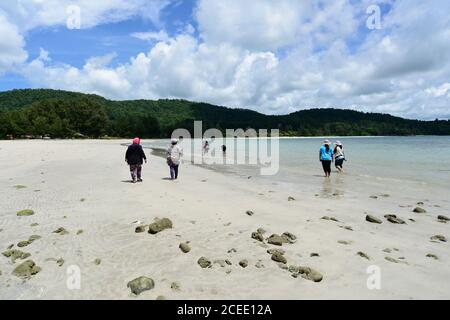 Pantai Kulambu (Kelambu), Kudat, Sabah, Malesia Foto Stock