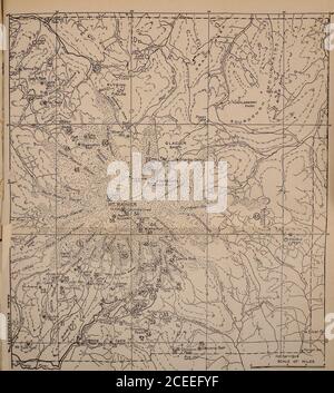 . Una guida ai parchi nazionali d'America. i6i;Red on irst to i, iteatin-l-inersthein. ns:f-toidr->nie. GUIDA DI VIAGGIO MAPPA DI MT. RAINIER PARK, LAVAGGIO. ROCKY MOUNTAIN NATIONAL PARK 161 dal quale a volte emergono coperti di neve. Spesso si può vedere un temporale nato sulla testa quadrata di granito di Longs Peak. Firstout del cielo blu una leggera nebbia sembra togungather. In pochi istanti, mentre guardi, diventa una piccola nuvola. Questo cresce con grande rapidità. In cinque minuti, forse, la cima della montagna è nascosta. Poi, per niente, ap-parently, la nuvola si gonfia e si spazza sopra thesky. A volte Foto Stock