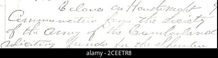 . Journal, Johnson Post n. 368, Department of Indiana, G.a.R., Montpelier, Indiana, 1884-1894. v; ^^CJL^f 1;cr%-^/- ^^^ i // i^ ^-^- .^ ^-^ //«^-^^^^&lt;9.-^^^^ ^^^^^^^^^. Foto Stock