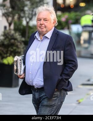 Londra, Regno Unito. 01 settembre 2020. Nick Ferrari ha visto uscire dai Global radio Studios di Londra. Credit: SOPA Images Limited/Alamy Live News Foto Stock