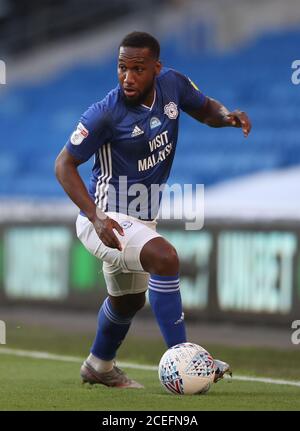 Junior Hoilett di Cardiff City durante la partita di play-off del campionato Sky Bet al Cardiff City Stadium di Cardiff. Foto Stock